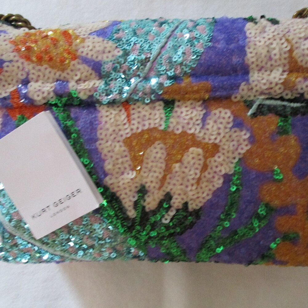 NWT Kurt Geiger Medium Brixton Sequin Crossbody Bag - Picture 13 of 13